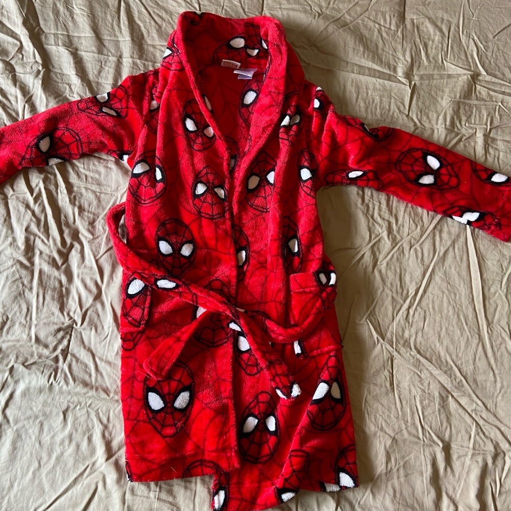 Kids bath robe Spider-Man